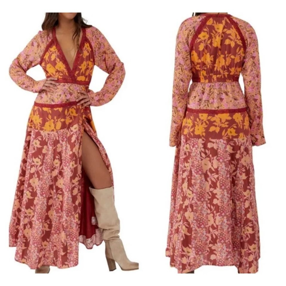 Free People Tilda Wrap Dress Large